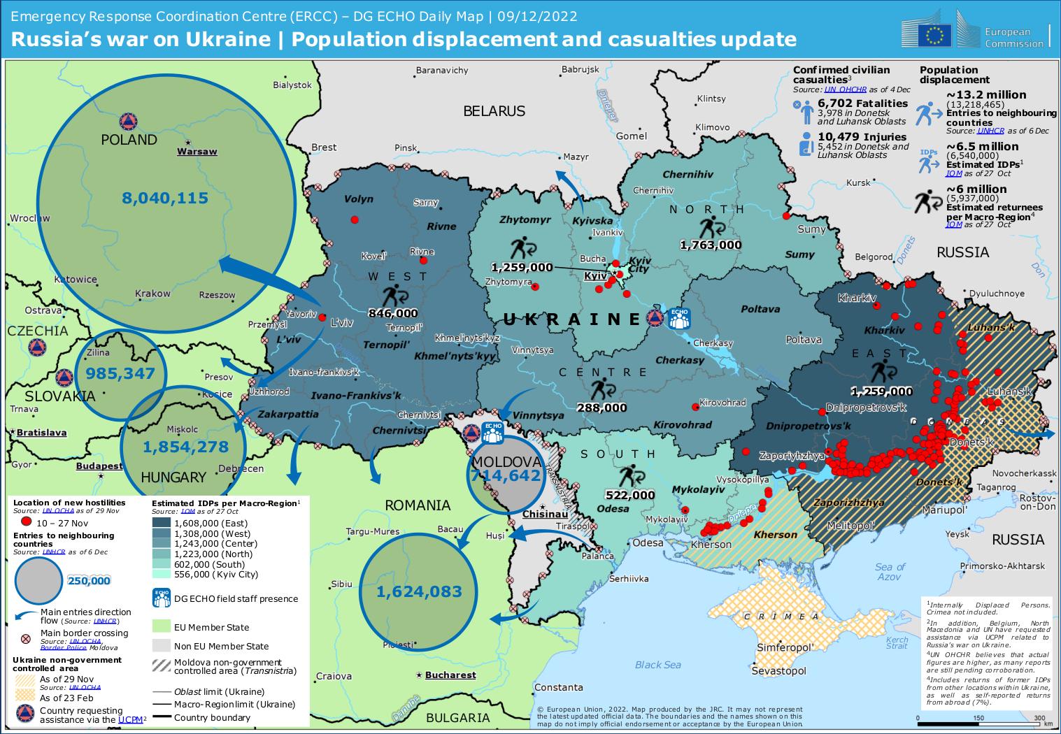 Ile Ukraińców już uciekło?