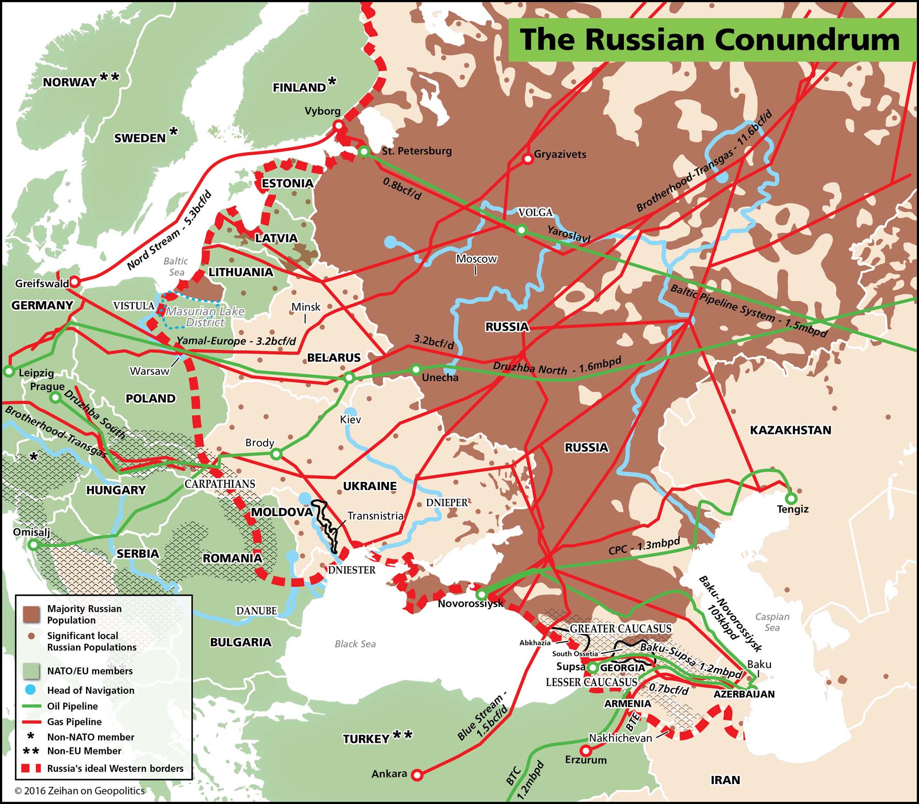 Wymarzone imperialne granice Rosji od strony Europy oraz inne rzeczy